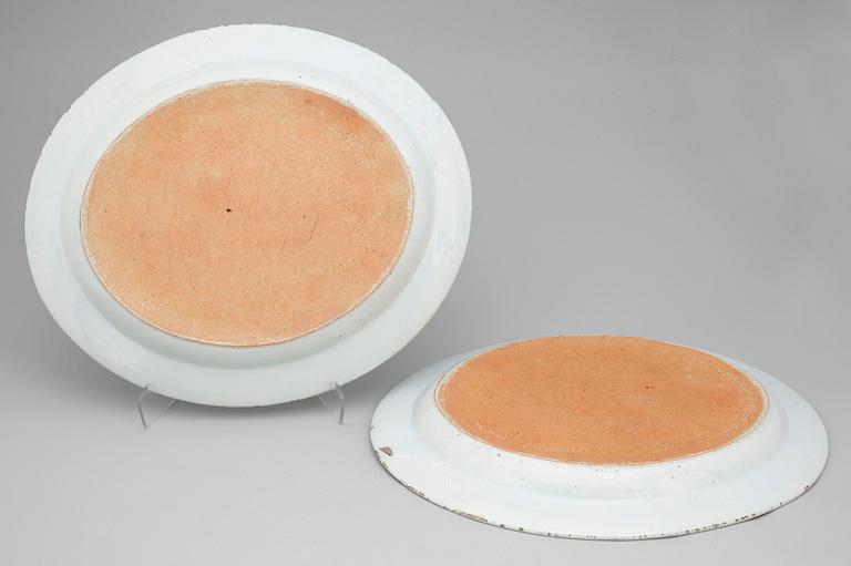 STEKFAT, ett par, kompaniporslin. Qing dynastin, Qianlong (1736-95).
