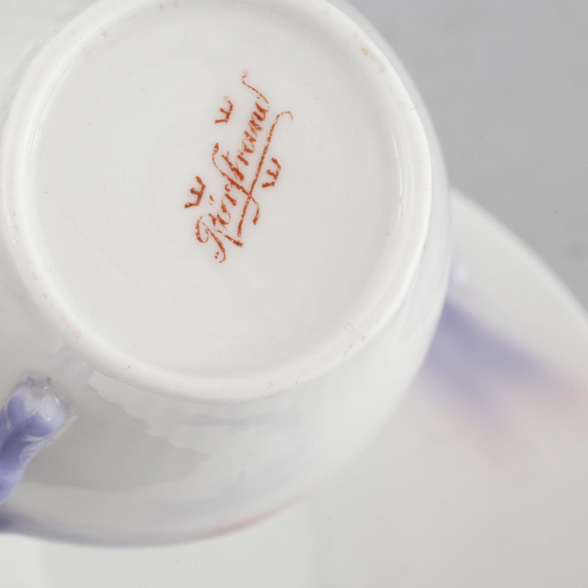 An 20 jugend piece coffee service, "Trollsländan" by Alf Wallander, Rörstrand, around year 1910.