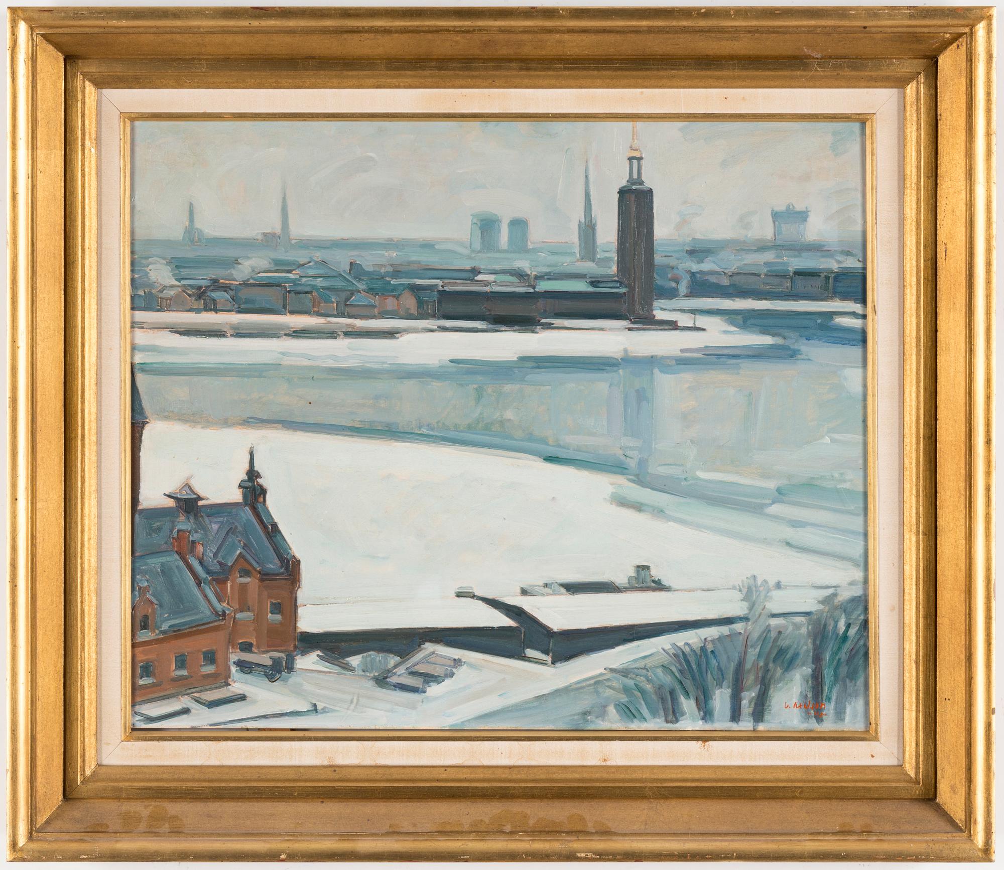VICTOR AXELSON, oil on panel, signed.