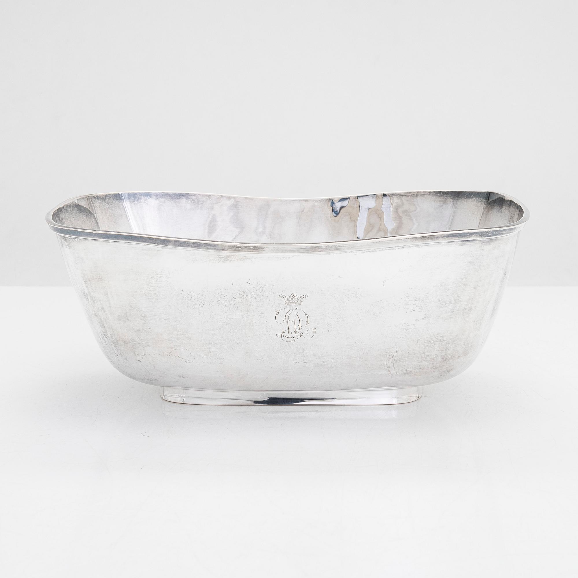 Carl Fredrik Carlman, skål, silver, Stockholm 1955.