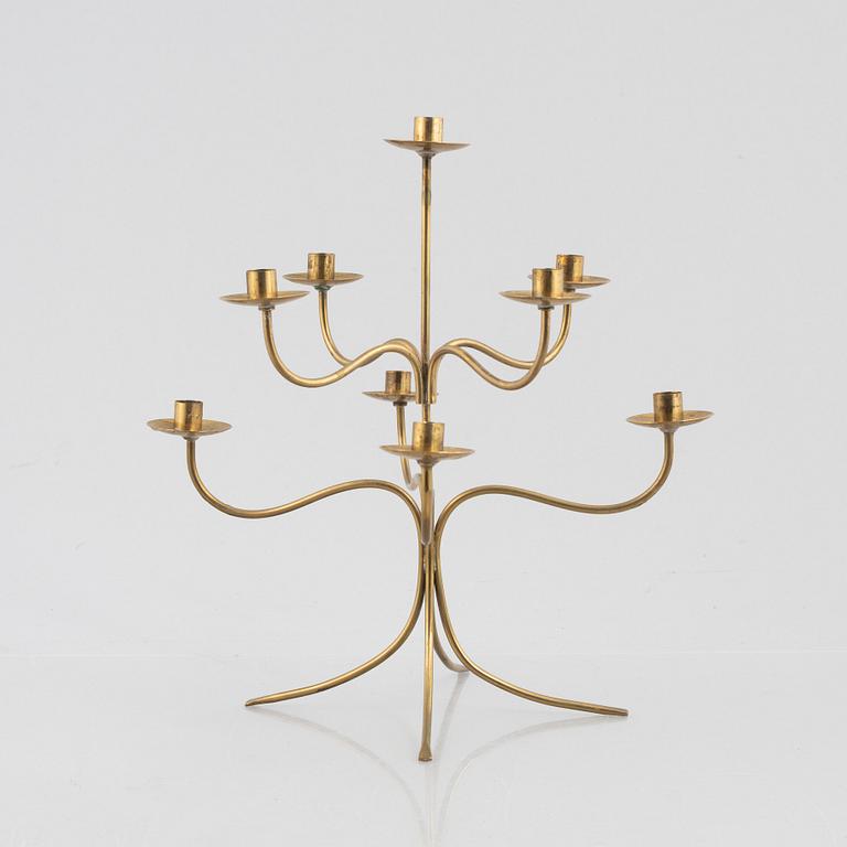 Josef Frank, a brass candelabrum, model 2554, Svenskt Tenn.