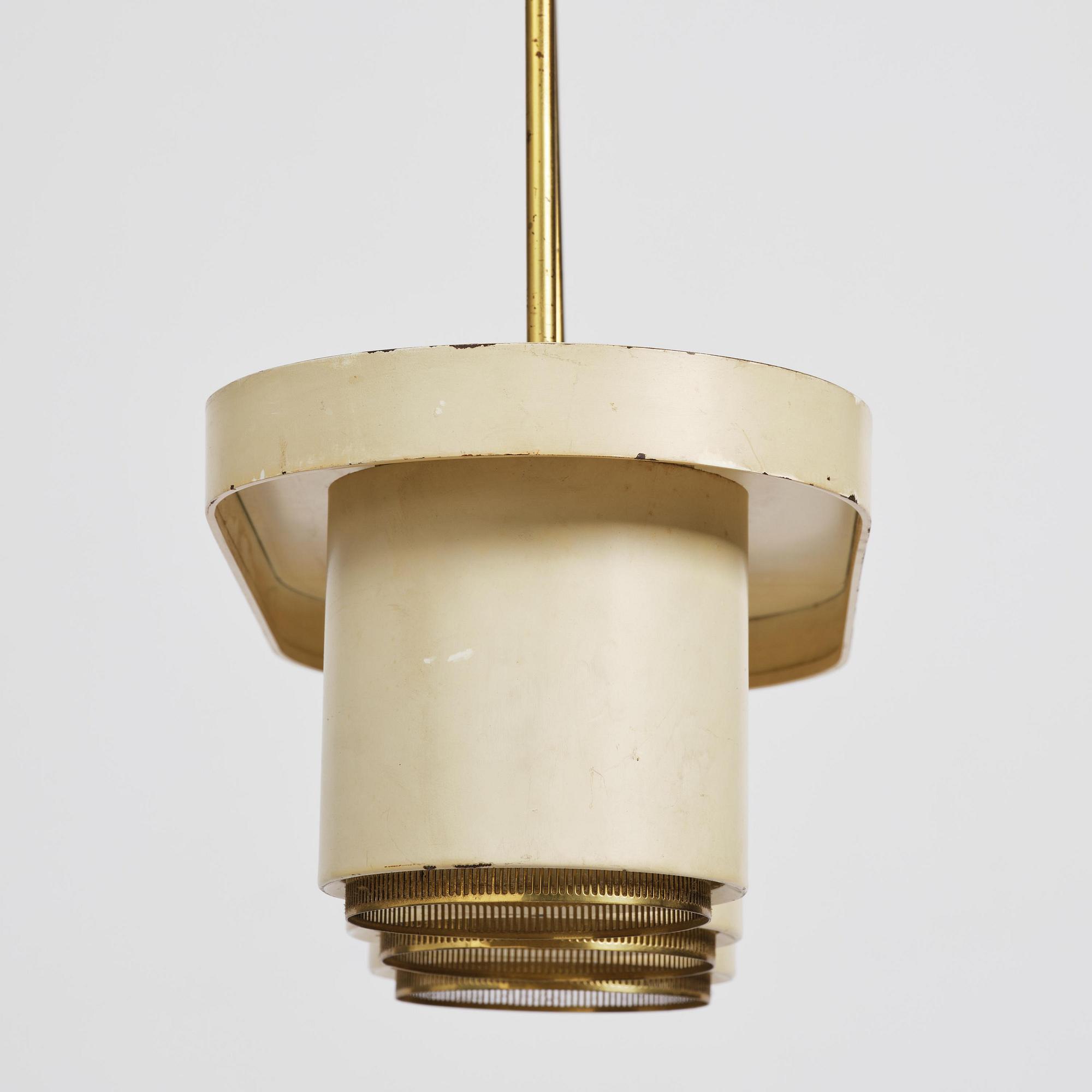 Alvar Aalto, a ceiling lamp model A 203,  Valaisinpaja Finland, 1970s.