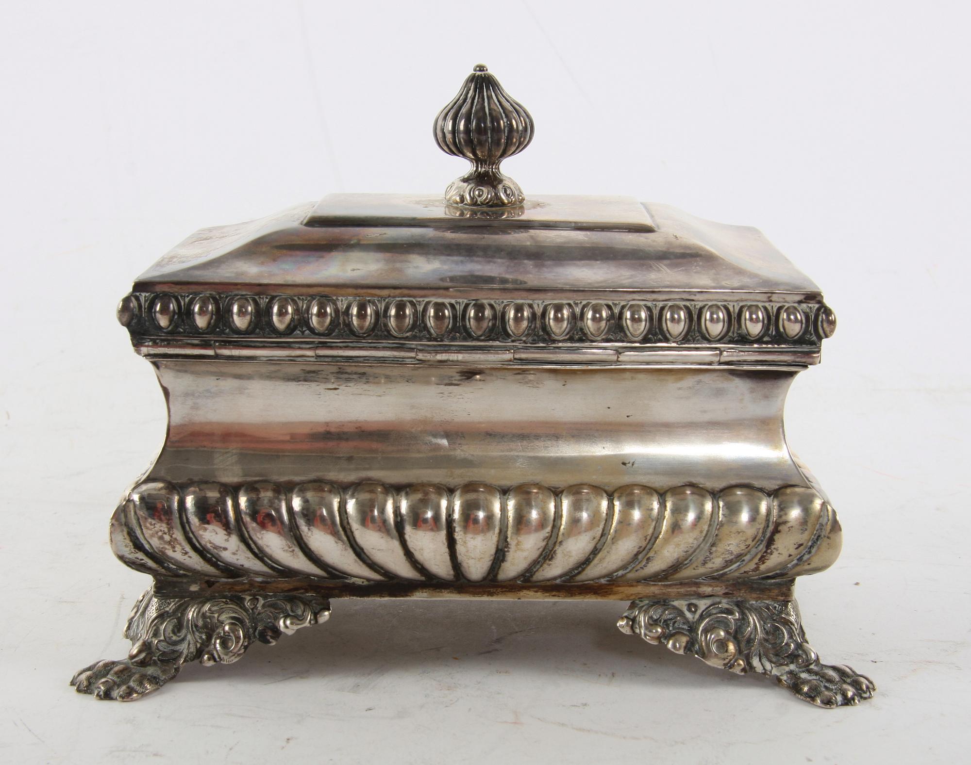SOCKERSKRIN, silver, Österrike-Ungern, senempire 1800-tal.