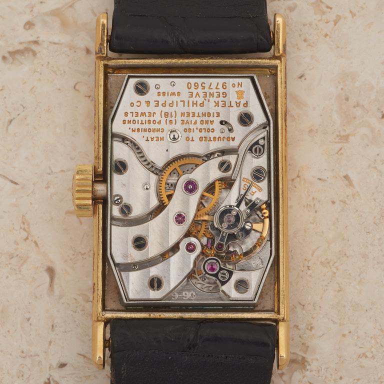 PATEK PHILIPPE, Genève, armbandsur, 22 x 30 (40,7) mm,