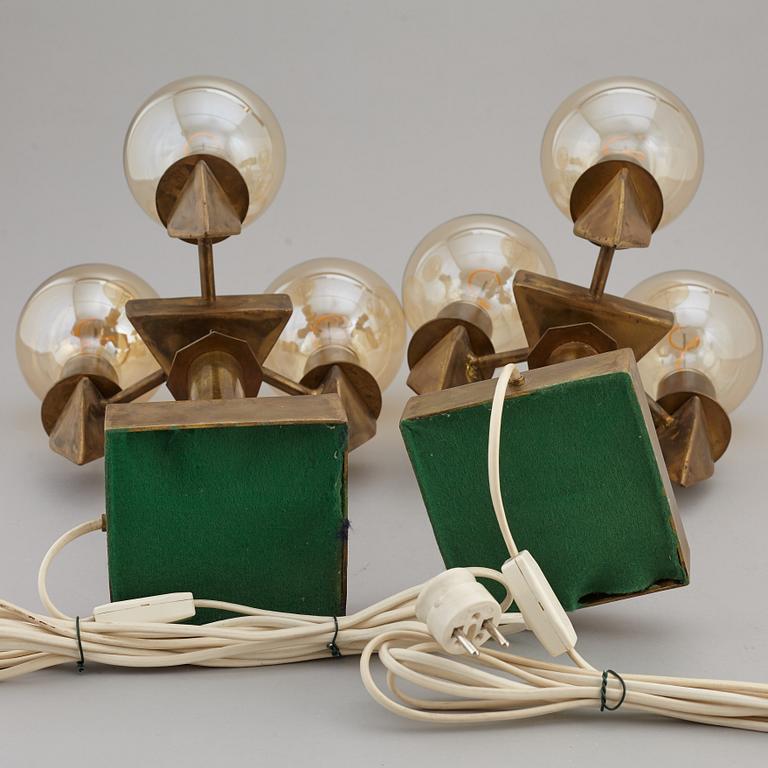 A pair of table lamps, second half of 1900's.