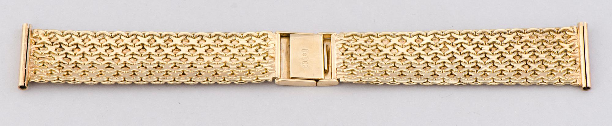 GULDLÄNK för ARMBANDSUR, 20 mm, 14K guld. Helsingfors 1969.