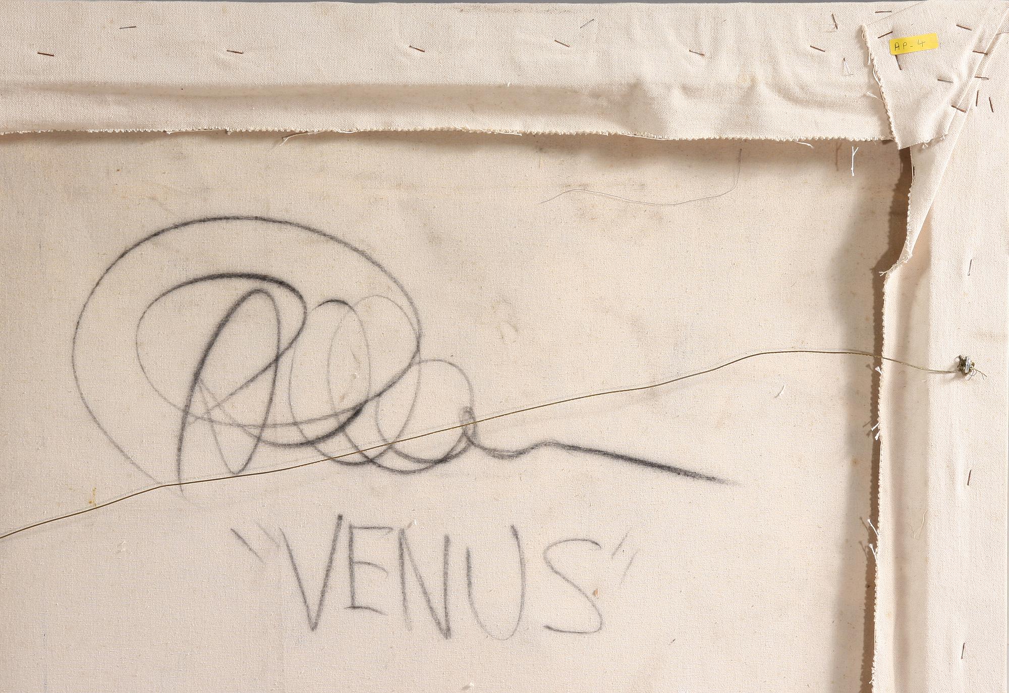 OKÄND KONSTNÄR, olja på duk, otydlig sign a' tergo.