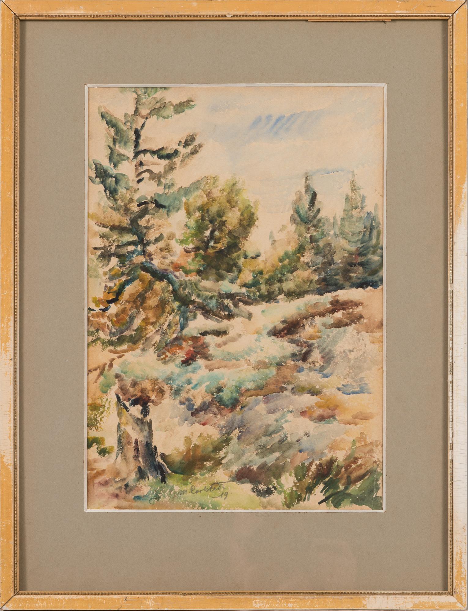 Mikko Carlstedt, water colour, signed and dated-19.