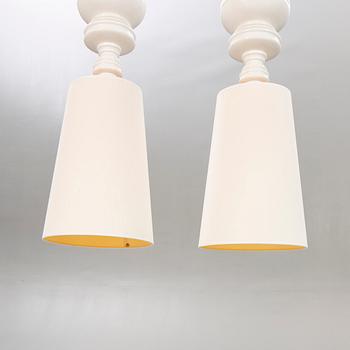 Jaime Hayón ceiling lights a pair of "Josephine pendant" Bosa for Metalarte 2000s.