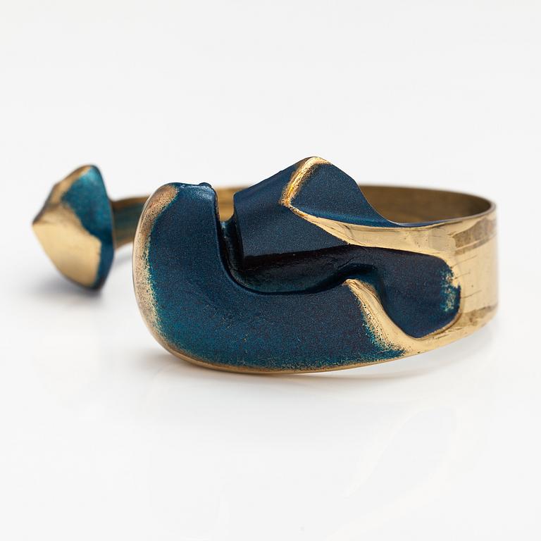 Björn Weckström, A fire bronze bracelet "Krupp". Lapponia.
