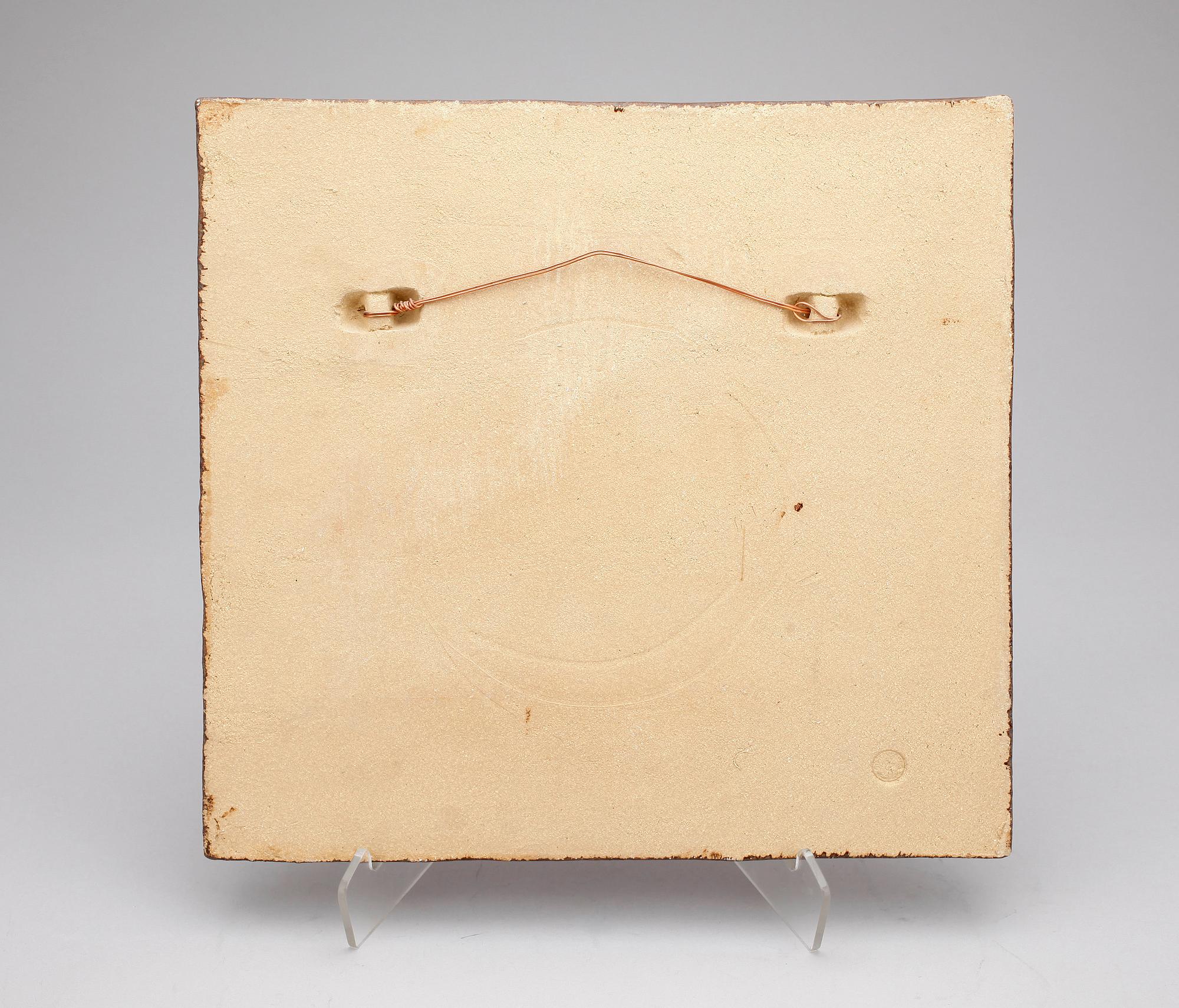 VÄGGRELIEF, stengods, Stig Lindberg, Gustavsberg, 1900-tal.