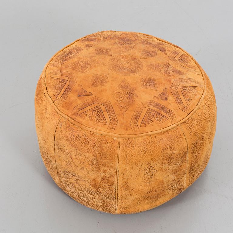 SITTPUFF, skinn. 1970-tal.