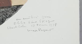 MAX PAPART, färglitografi, signerad och daterad 1978, numrerad 2/75.