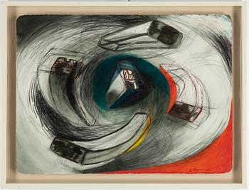 Olle Bonniér, mixed media, signed, dated -84.