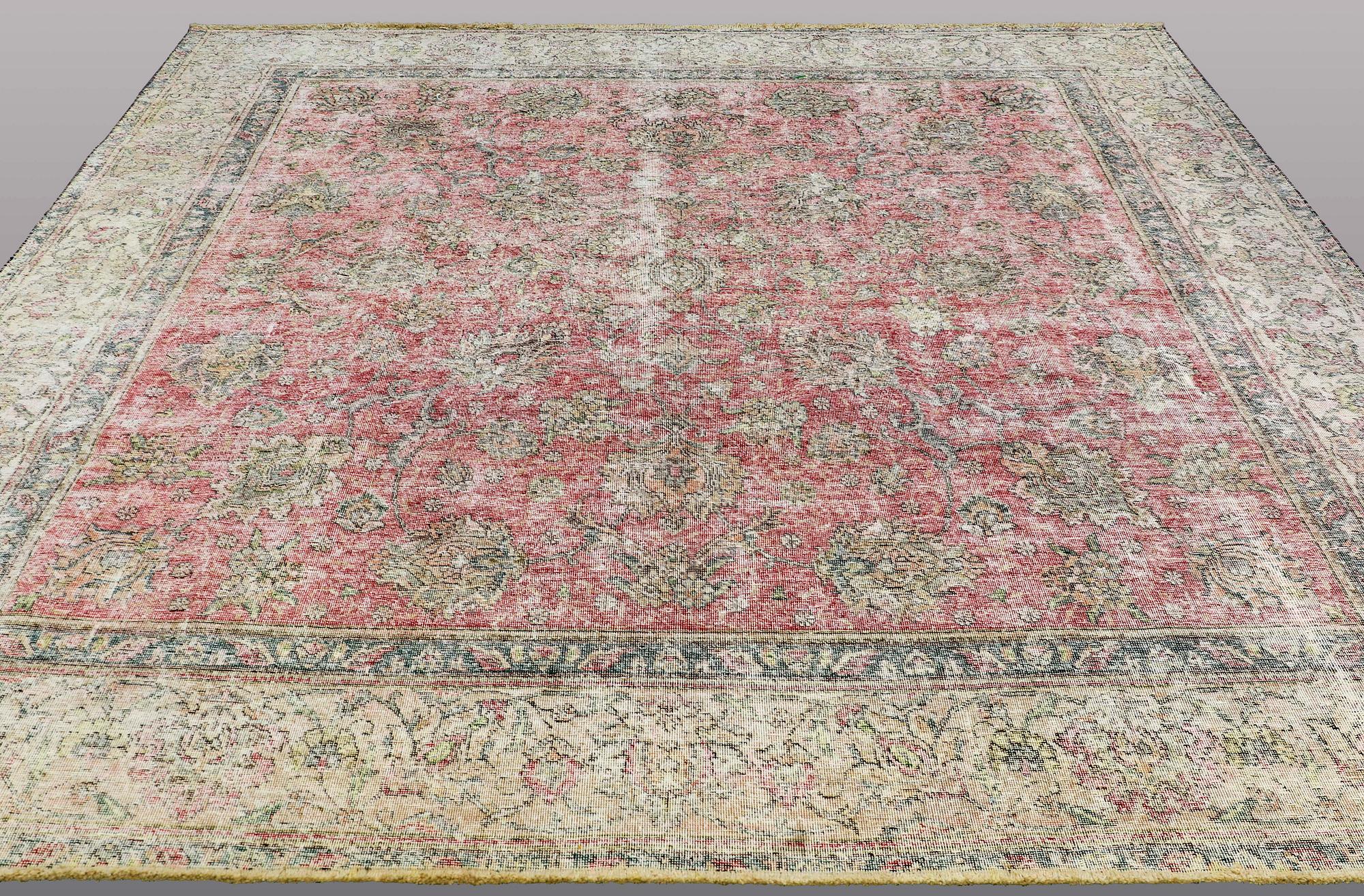 an oriental carpet, ca 315 x 287 cm.