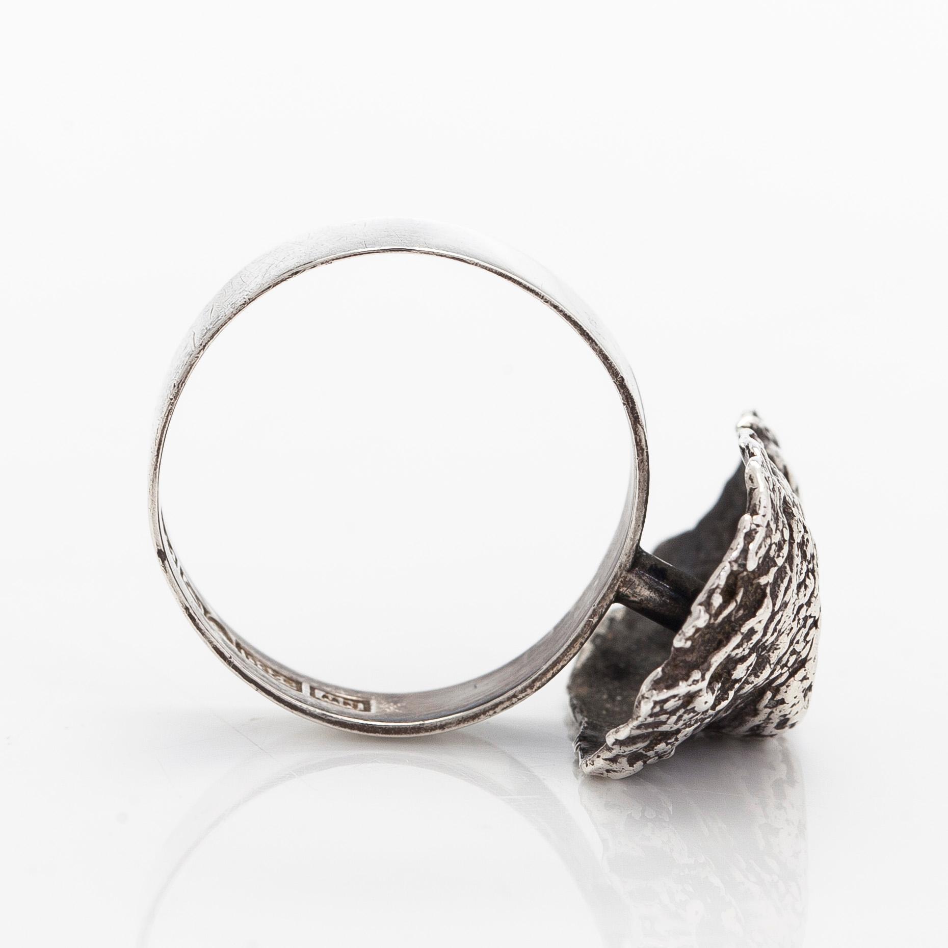 Helky Juvonen, ring, silver, Westerback 1971.