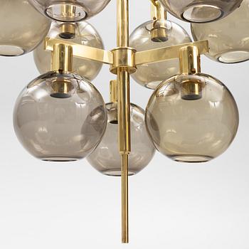 Hans-Agne Jakobsson, a chandelier model "T348/9", Hans-Agne Jakobsson AB, Markaryd 1960s-70s.