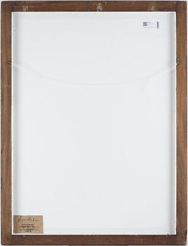 Bengt Lindström, acrylic on paper, signed with stamp and certified verso by Curt Aspelin, executed in the 2000s.