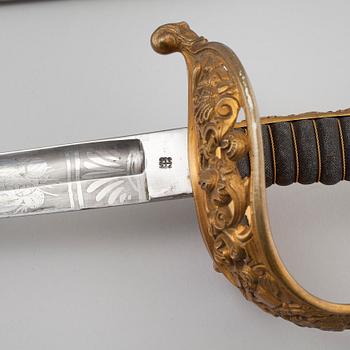 An officer's sword, Hungary/Austria, 19th/early 20th century.