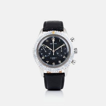 2078. ZENITH, A Cairelli CP-2, chronograph, "Italian Air Force".