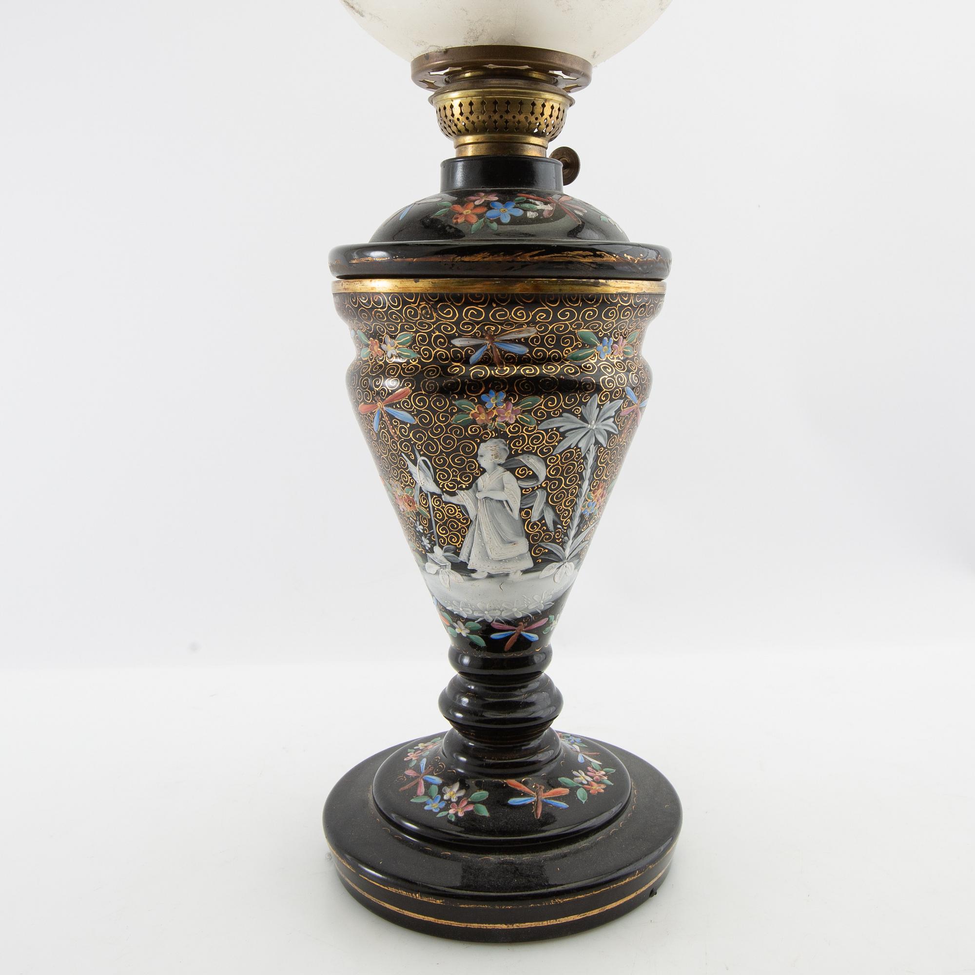 Table foot lamp around 1900.