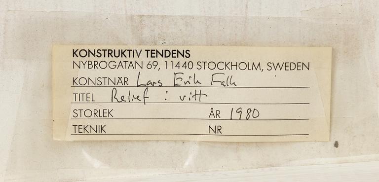 Lars Erik Falk, "Relief i vitt 52".
