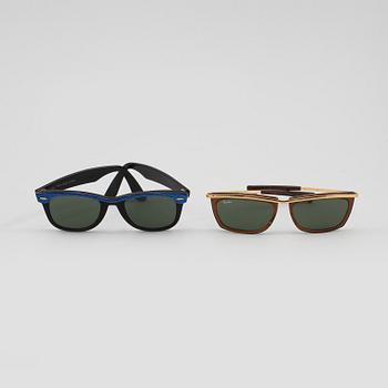 SOLGLASÖGON, 2 st, Ray Ban.