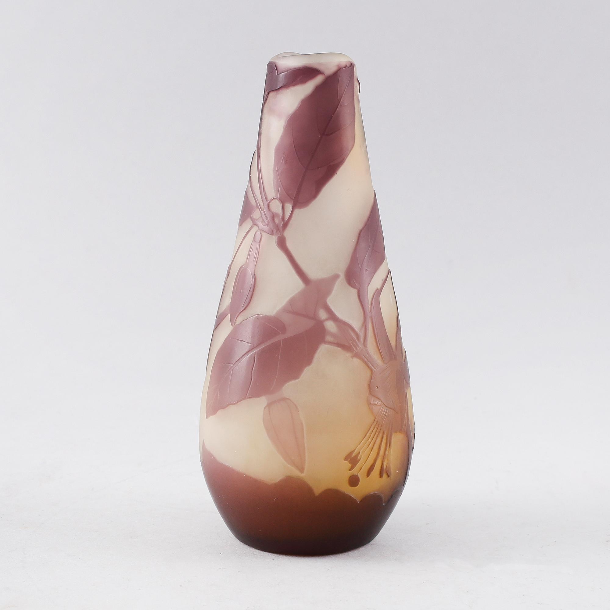 VAS, glas, jugend, Emile Gallé, Frankrike, 1900-talets början.