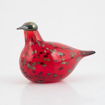 Oiva Toikka, glasfågel, "Ruby bird".