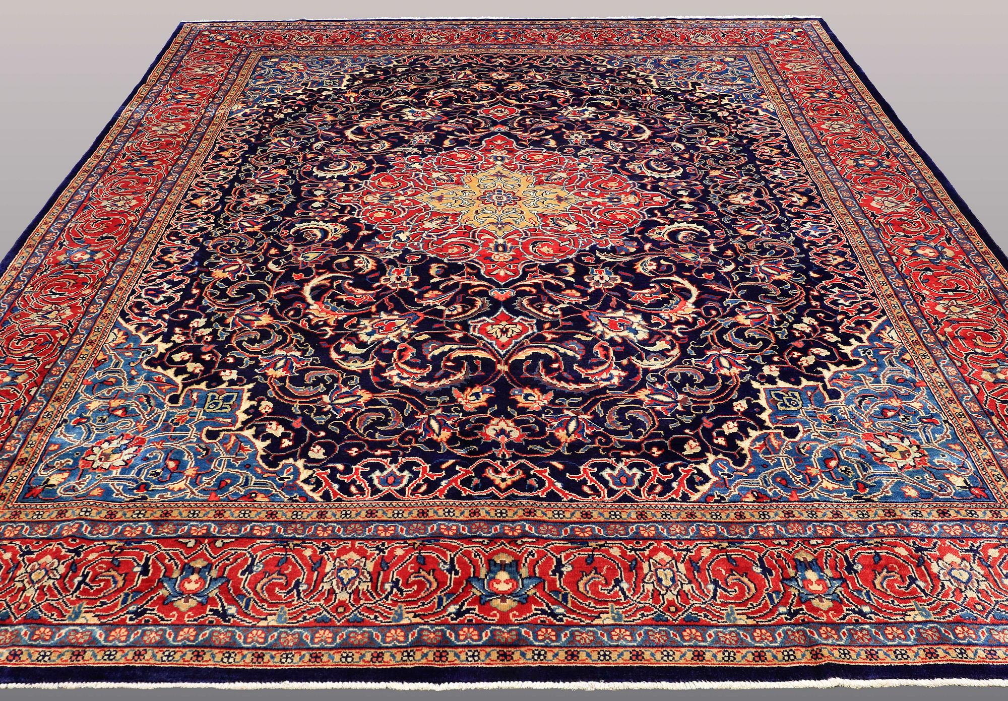 A carpet, Kashmar, ca 395 x 306 cm.