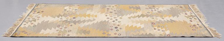 Barbro Nilsson, A CARPET, "Tånga, ljus", flat weave, ca 237 x 139 cm, signed AB MMF BN.