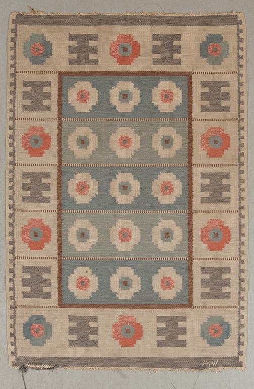 MATTA, rölakan, monogramsignerad AW, 1900-talets mitt. Ca 208 x 138 cm.