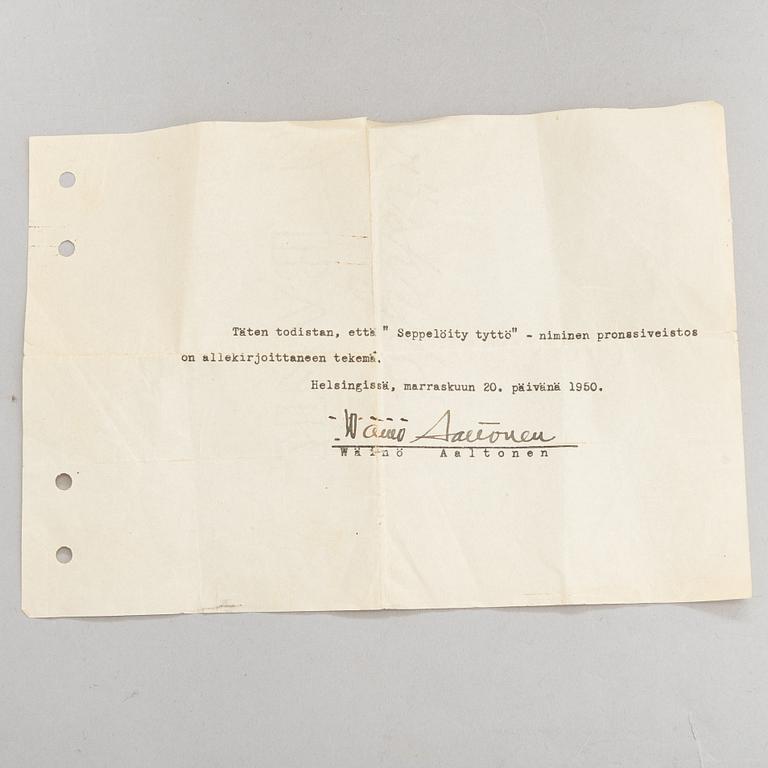 Wäinö Aaltonen, "Bekransad flicka".