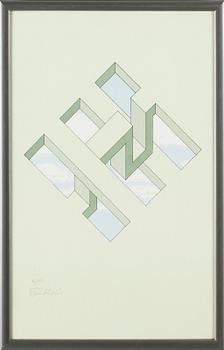 OSCAR REUTERSVÄRD, färglitografier, 2 st, signerade och numrerade 66/150.