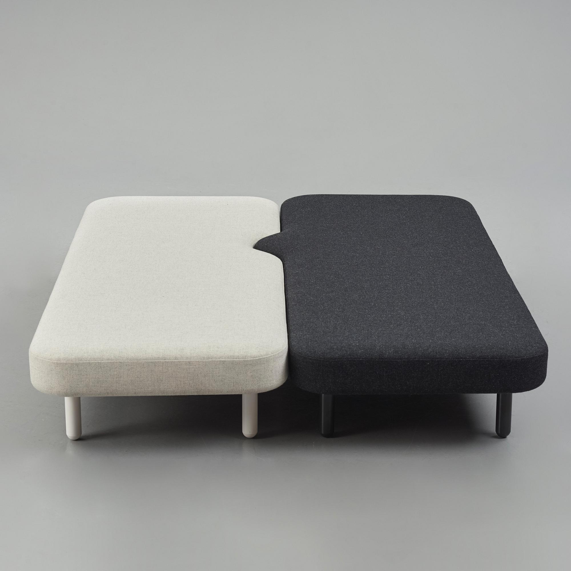 Claesson Koivisto Rune, "Adam and Eve", a pair of daybeds, Klein Dytham architecture, Japan, 2003.