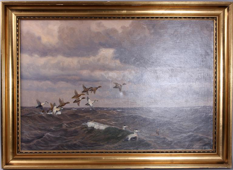 CARL HÖYRUP, olja på duk, sign.