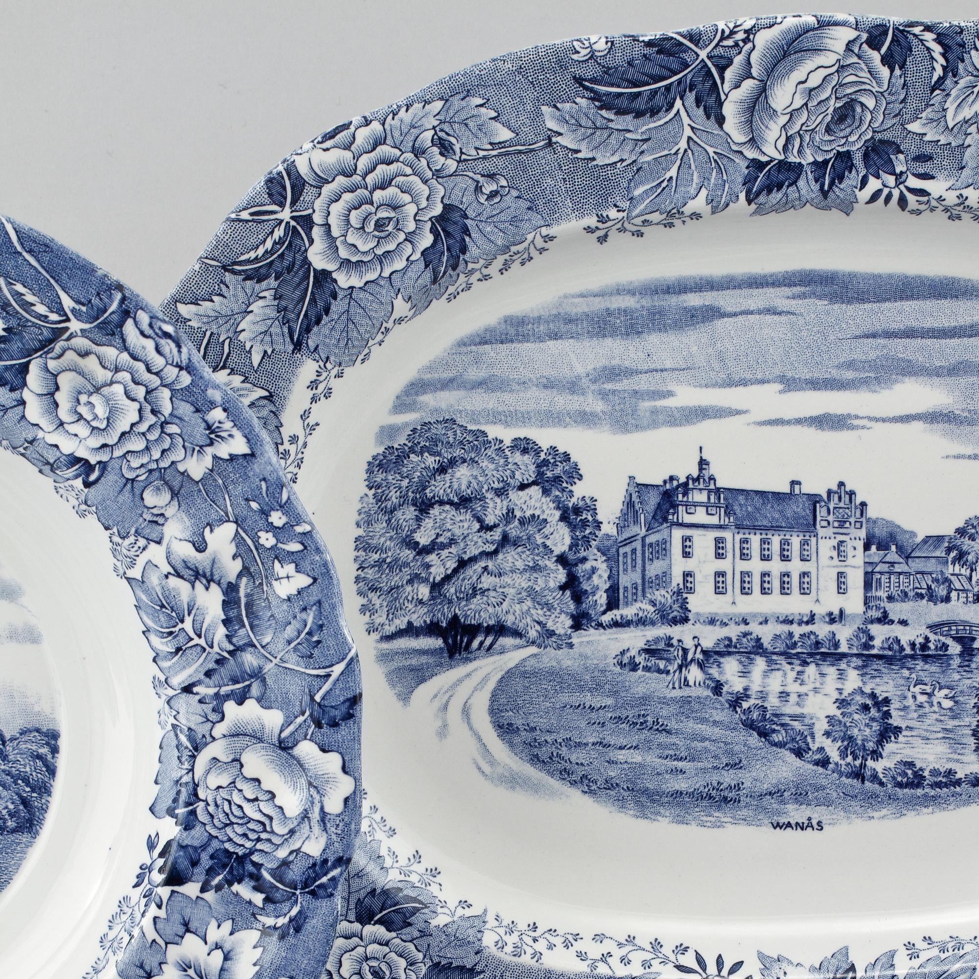 MATSERVIS, 57 delar, porslin, "Skåne", Rörstrand, 1900-tal.