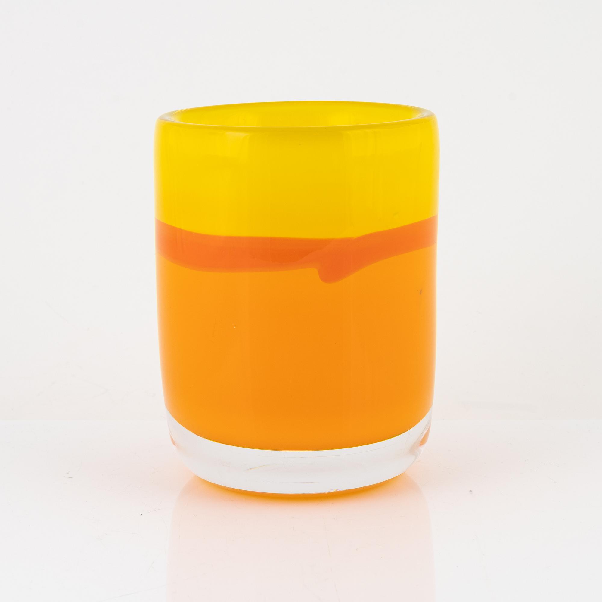 Erik Höglund, unik vas, Studioglas Strömbergshyttan, 1988.