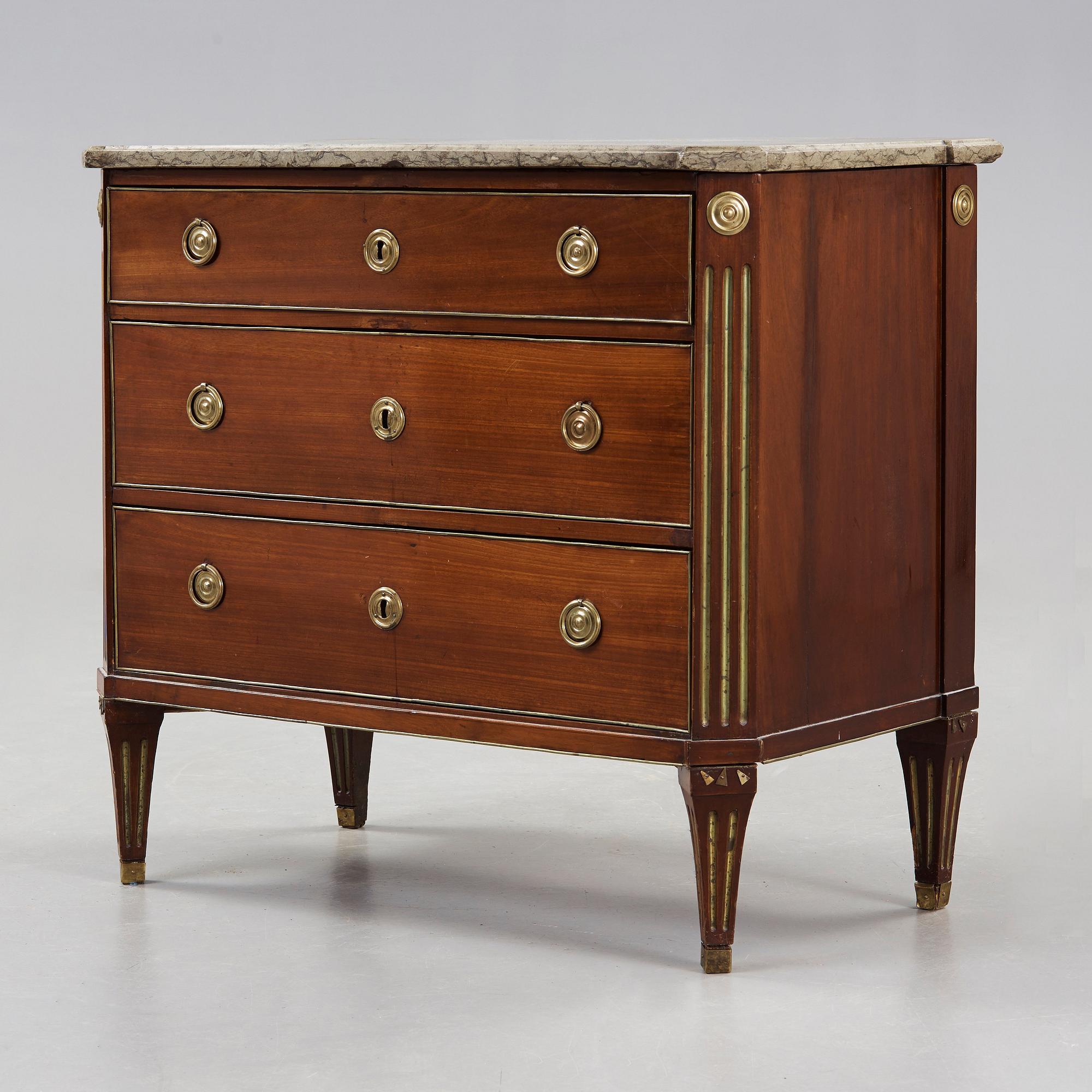 BYRÅ. Sengustaviansk, 1700-talets slut.