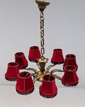 TAKLAMPA, 1900-talets mitt. Höjd ca 32 cm.