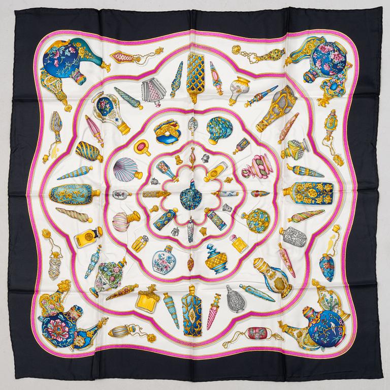 Hermès, scarf, "Qu'importe le flacon".