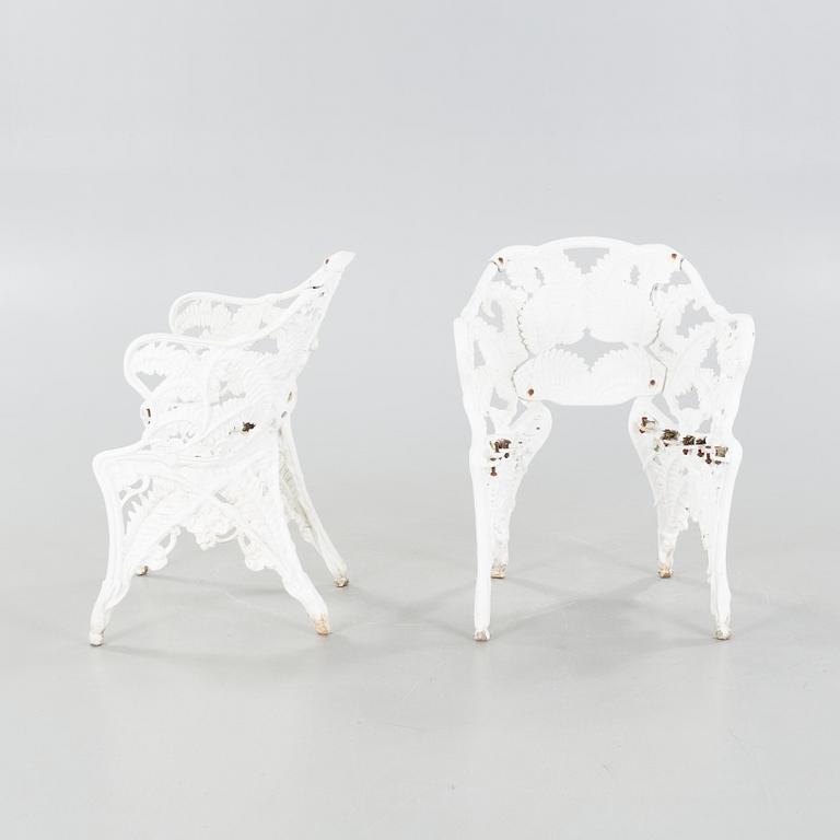 TRÄDGÅRDSGRUPP, 4 delar, mestadels Melins, Anderstorp, 1900-talets slut.