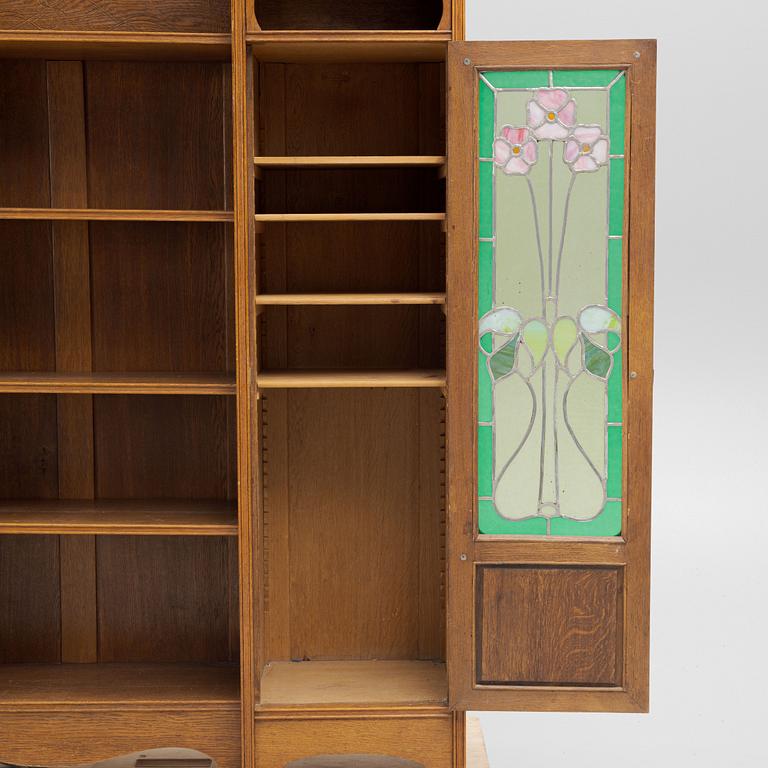 A bookcase, Art Nouveau, beginning of the 20th century.