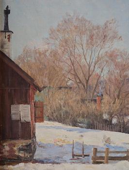 Axel Lindman, Winter scene.