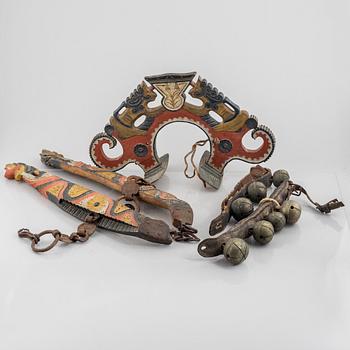 A Swedish provincial horse's harness, 19th century.