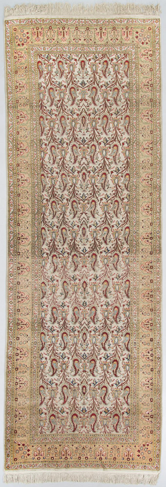 A silk runner, probably Turkey ca 284 x 99 cm.