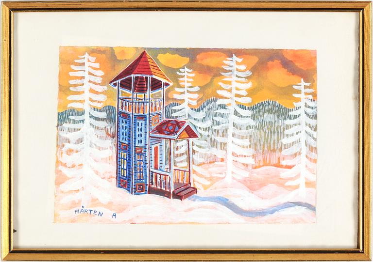 MÅRTEN ANDERSSON, gouache, signerad.
