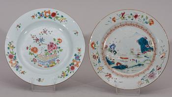 TALLRIKAR, 4 st. Kina, 1700-tal.