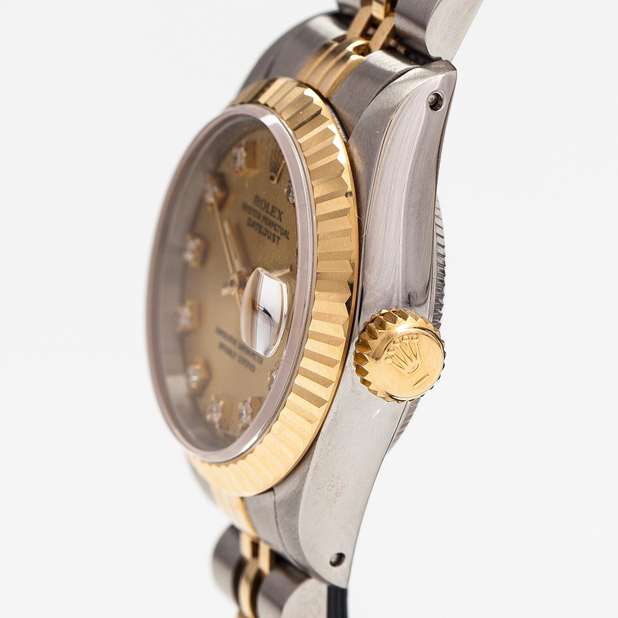 Rolex, Oyster perpetual, Datejust, armbandsur, 25 mm.