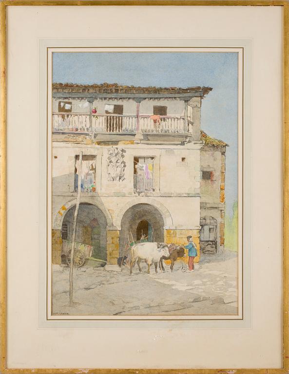 JAMES KERR-LAWSON, akvarell, sign.